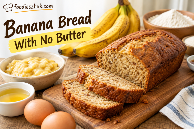 Banana Bread With No Butter: Moist, Easy, and Delicious
