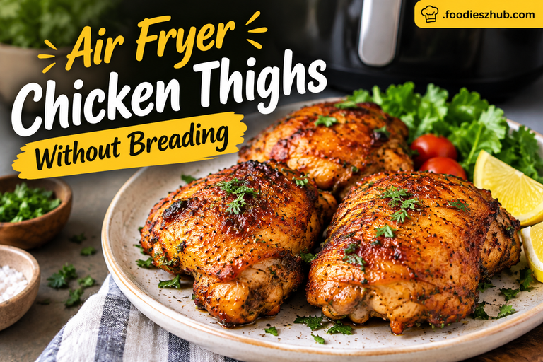 Air Fryer Chicken Thighs Without Breading: Juicy, Crispy, and Easy