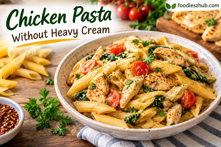 Chicken Pasta Without Heavy Cream: A Creamy, Easy & Delicious Recipe
